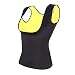 Womens Hot Sweat Body Shaper Tummy Fat Burner Slimming Sauna Vest Weight Loss Shapewear Black No Zip