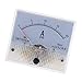 16 Types DC Analog Ammeter Panel AMP Current Meter DC Amp Meter 64x56x52mm High Precision Many Measuring Range Options - 0-20A White 020a