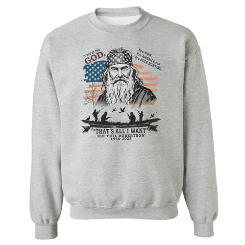 Robertson RIP Tribute - Pro God America Duck Hunter Unisex Crewneck Sweatshirt
