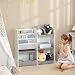 Imagen de ZONEKIZ Organizador de Juguetes Estantería Infantil 85x26x84 cm Gris