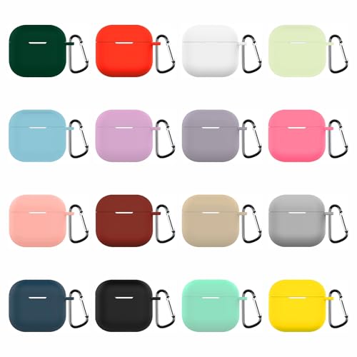 Image of Brain Freezer Soft Silicon Cover 4th Generation Case, Compatible with AirPods 4 Gen (2024) (USB-C) with Carabiner (Device Not Included) Wine Red