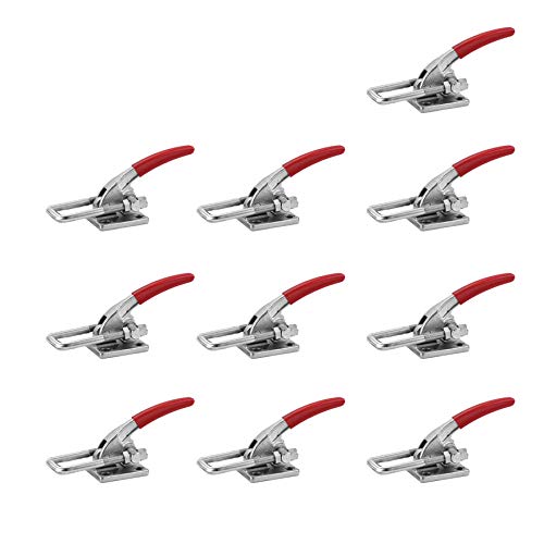 (10 Pack) 7500LB U-HOOK FLG BASE LATCH CLAMP WITHOUT LATCH PLATE