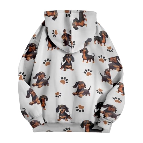 Sweat à capuche zippé coupe ample décontractée et imprimé graphique original