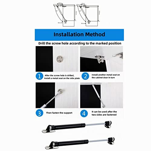 30N/6.8lb Gas Struts 6Inch Gas Struts Lift Supports Gas Spring Lid Support Gas Props/Shocks, 4Pcs