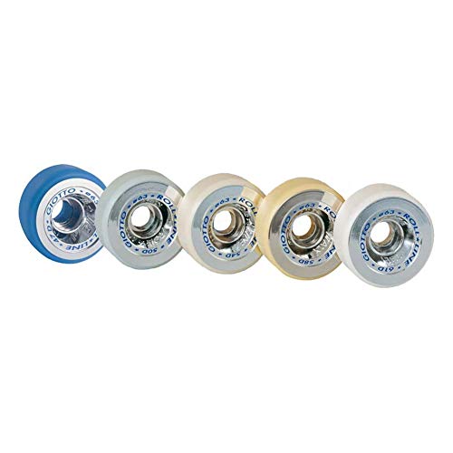 Quad Roller Skating Roll-Line Giotto Figure Wheels (Set of 8, 63mm, Hardness 60D)