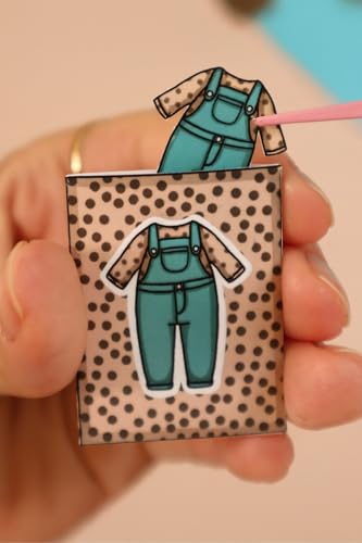 Image of Titu Ki Baatein Paper Doll Nola in a Box DIY Mini Matchbox Dollhouse Craft Kit for Kids, Cut and Paste Activity with Accessories