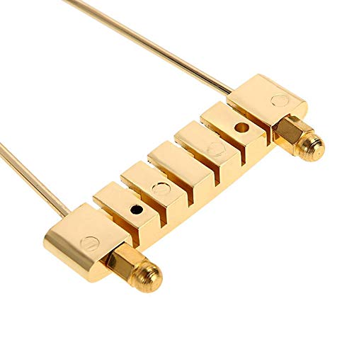RuleaxAsi 6 Cordas Trapézio Guitarra Ponte Ponte Ajustável Ponte de Metal Peças de Reposição para Ja