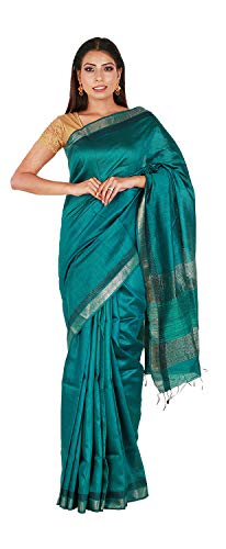 Nilima Silk green eri silk saree – image 1