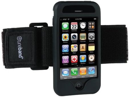 Tuneband, Grantwood Technology's Armband, Silicone Skin, and Screen Protector for iPhone 3G and new iPhone 3G S, NEW-Updated Design, Black