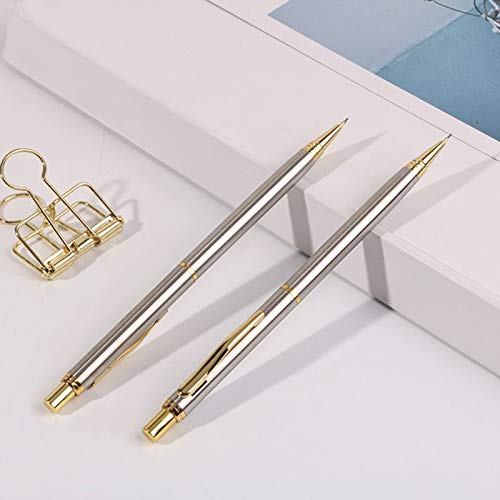 0,5 mm Kugelschreiber aus Metall, Druckbleistift, automatische Stifte, Schreib- und Zeichenbedarf, Schulbedarf, Schreibwaren (2 Stück)