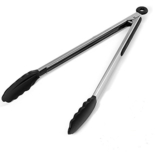 vaoruteng Long Kitchen Grill Tongs Heavy Duty Stainless...