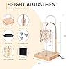Candle Warmer Lamp with 3 Bulbs, Adjustable Height Dimmable Candle Warmer with Timer, Candle Lamp with Charming Gift Box Ribbon,Birthday Gifts for Women Mom, House Warming Gifts New Home Decor