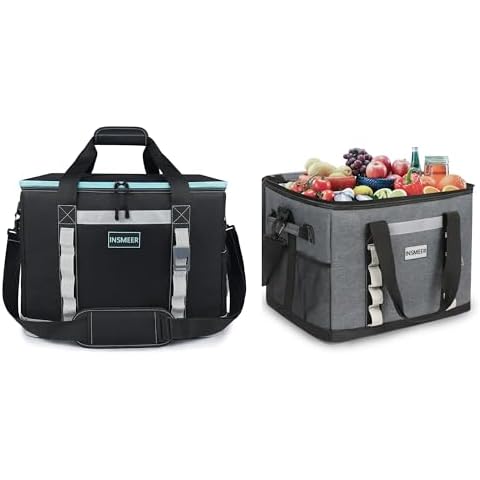 INSMEER Insulated Cooler Bag 65Cans/48L Large Cooler Bag Soft Sided Cooler with Shoulder Strap Cover