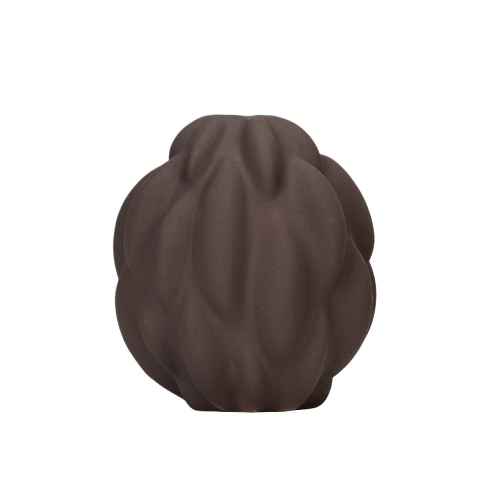 Kunyos C Vase Macaron Danube Ball Small Fresh Erami Vase Home Desktop Small Diameter Flower Arrangement Decorative Ornaments Erami Vase(C)
