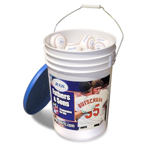 Jugs Bucket of Pearls Baseball, White, 9 Inch