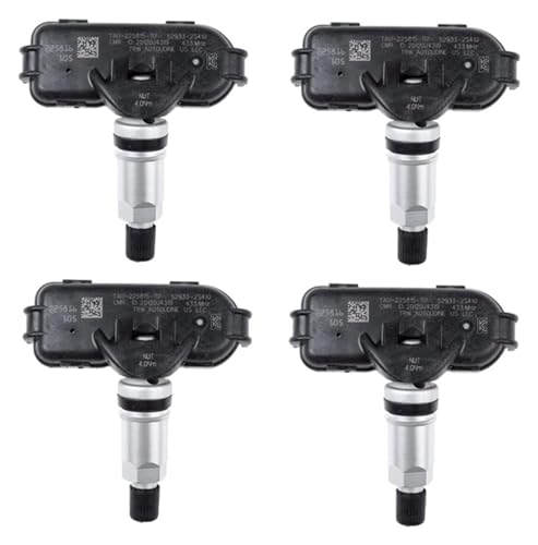 Capteur de pression des pneus Hyundai Tucson et Kia Sportage - Lot de 4 TPMS 529332S410