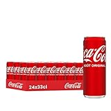 Coca-Cola Original, Boisson Gazeuse, Canette 33cl, Pack de 24