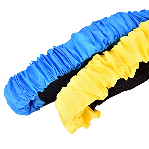 SPYMINNPOO Three Legged Race Bands, 4Pcs Elastic Adjustable Leg Ties for Kids Coordination Game Safe Comfortable Oxford Cloth - Image 2