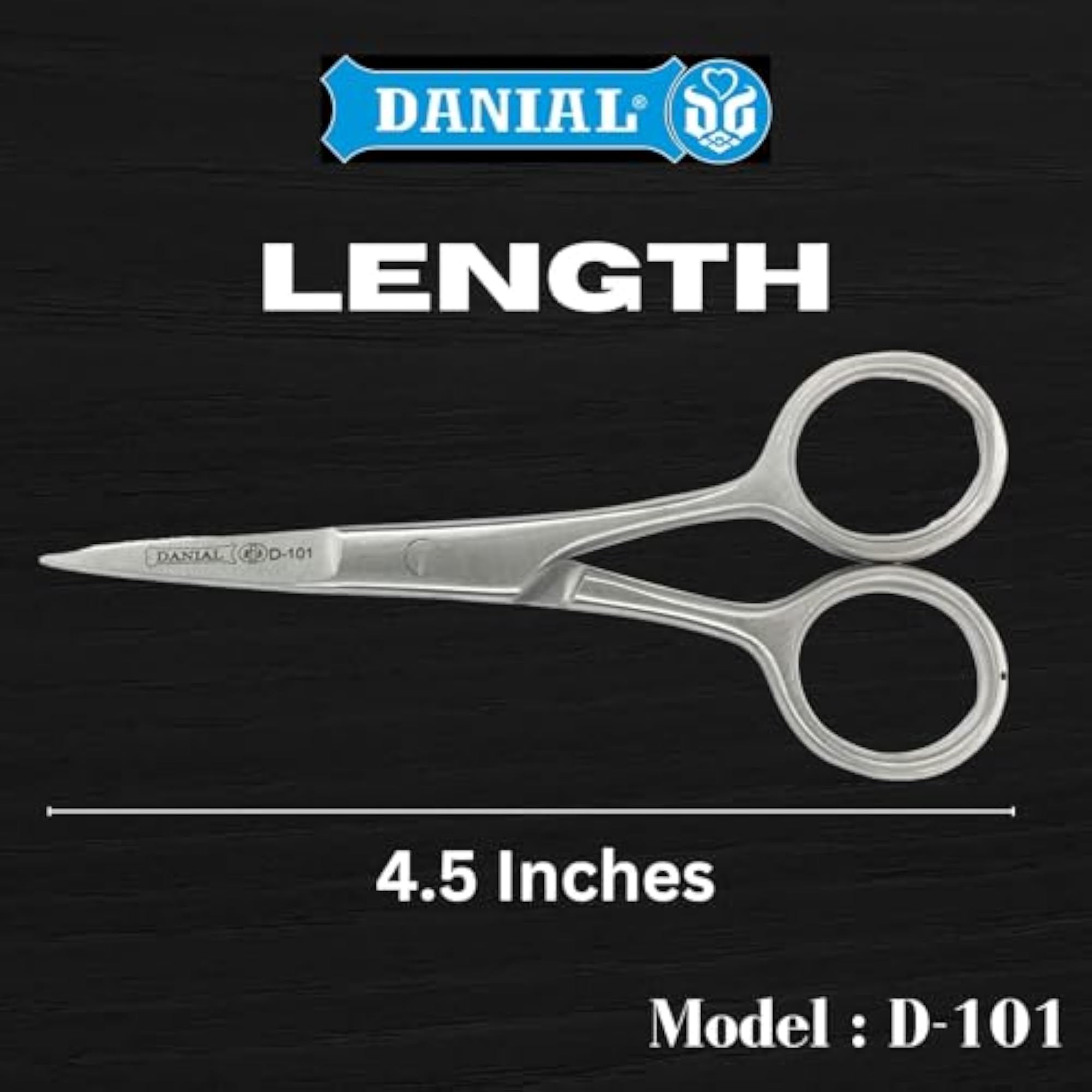4.5" Stainless Steel Hair Cutting Scissors for Precision Grooming
