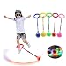 GOBEAUTY Exquisite Fun LED Toy Flashing Jumping Foldable Ring Colorful Ankle Skip Jump Ropes Sports Swing Ball Child Plastic Sport Toys