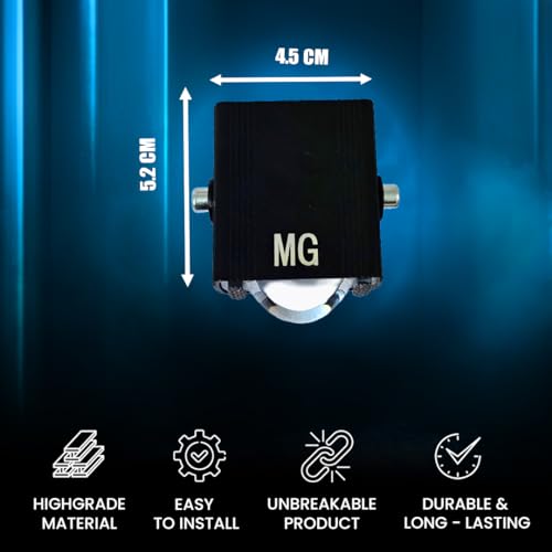 Image of Universal 40W LED Fog Lamp with Switch for Cars and Bikes | Multi-Color Auxiliary Light with White, Yellow, Red Blue and Dual Combo Beams | Waterproof Off-Road Projector Lens Headlight