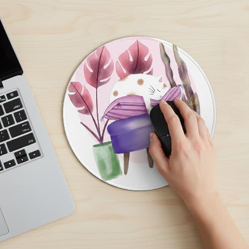 Image of Premium Non-Slip Mouse Pad for Office, Home & Gaming | Smooth Surface for Optical & Laser Mice | Durable Anti-Skid Rubber Base | Precision Tracking | Modern Design Print | Standard Size