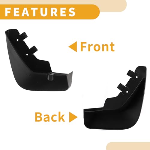 Image of Mud Flap Splash Guard - Car Front & Rear Side Mud Guards - for Nissan X-Trail T33 2021-2023 Plastic Black with Mount Accessories - 1 Set