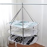 Athvcht 物干しネット 3段構造 折りたたみ収納 平干しネット 衣類変形防止 ニット干し 平置きネット大容量 防風 通気 型崩れしにくい 通気 室内 屋外 洗濯物 干し コンパクト ニット セーター ぬいぐるみ 枕 セーター ぬいぐるみ 枕 干しネット