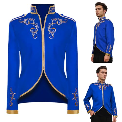 Manteau gothique steampunk homme costume de prince pour Halloween et cosplay