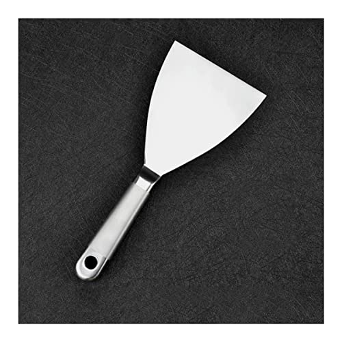 Spatola for stucco, utensile for pittori in acciaio inossidabile for incollare nastri, spatola for stucco, raschietto for carta da parati, raschiatura della vernice, stucco for cartongesso.(4inch)