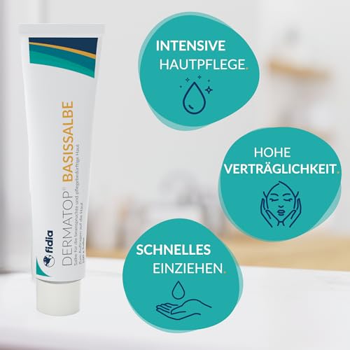 Dermatop Basissalbe – Beruhigende Pflege und intensive Regeneration für strapazierte und gereizte Haut – Ideal nach Hauterkrankungen und zur täglichen Hautpflege – 100 g