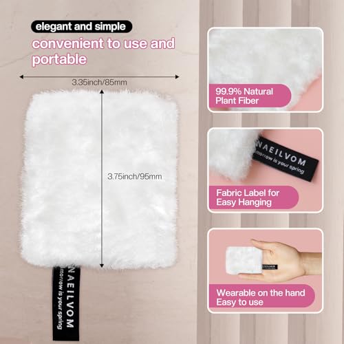 NAEILVOMs-Eco-Friendly-Soft-Exfoliating-Glove-Scrubber-Skin-Exfoliator-Dead-Skin-Remover-for-Keratosis-Pilaris-Sun-Cream-Remover-Face-Body-Skincare-Tool-No-Scrub-Cream-Needed