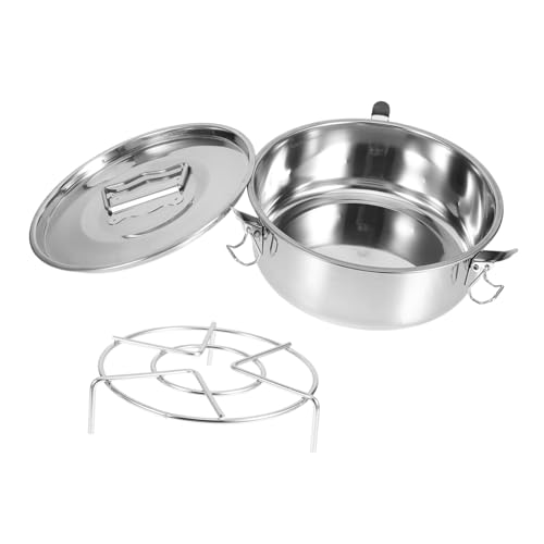 Healifty Molde Inoxidable para Tartas y Pasteles con Tapa Molde Redondo Multiusos para Hornear y Cocer al Vapor para Mousse y Flan Cocina