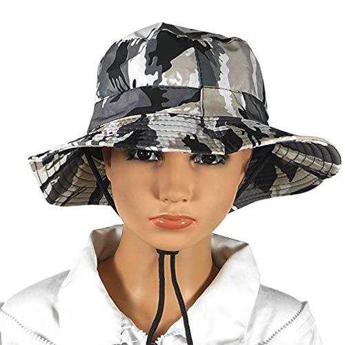 Luwint Kids Net Fishing Hat Netting Protection Sun Cap For Girls Boys Gardening Camping Hiking (White Gray) #TOP2