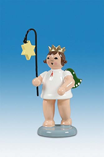 Ange de Noël en bois pour illuminer votre table de fête chaleureuse