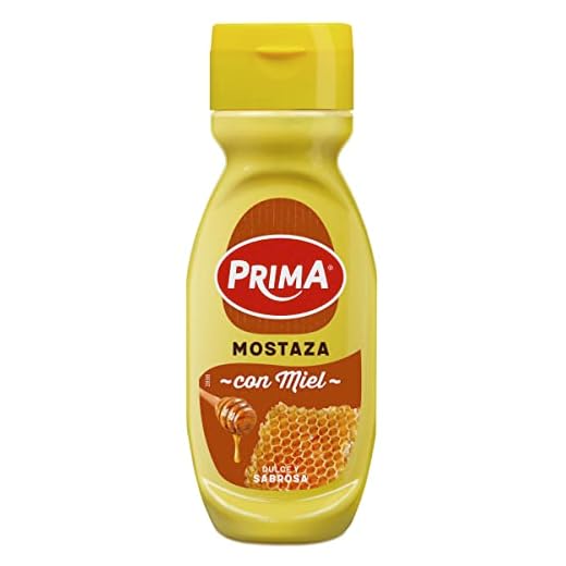 Prima mostaza con miel elaborada con semillas de mostaza. 285 g