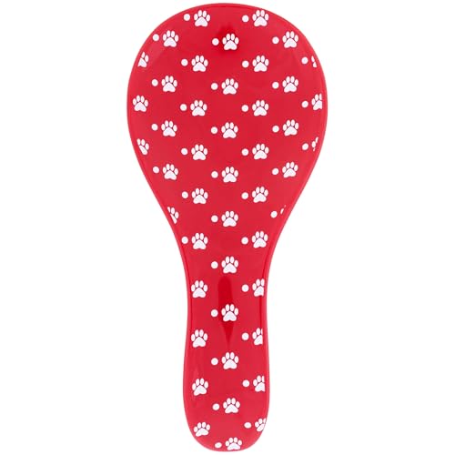 Paws & Dots Spoon Rest (Red)