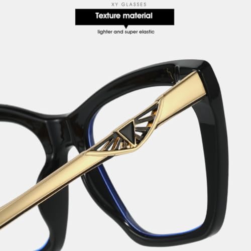 Lunettes œil de chat pour femmes stylées au bureau devant les écrans - 3