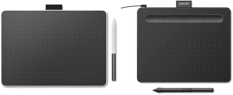 Wacom One Medium Bluetooth Drawing Tablet Bundle with Intuos Small Graphics Tablet, Software & Training