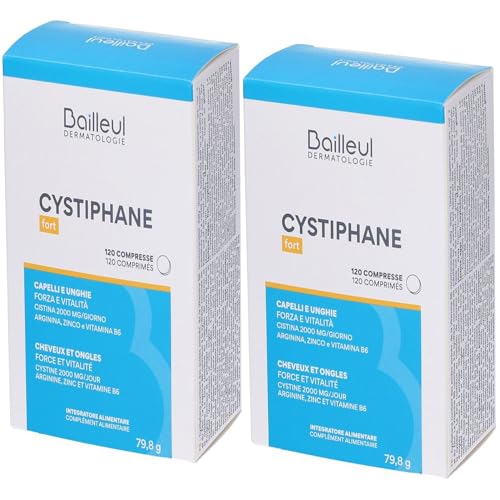 Cystiphane Fort Bailleul Biorga - Integratore Alimentare per Capelli e Unghie - 240 Capsule - Dona Salute Forza e Vitalità
