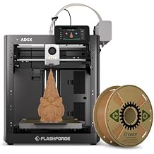 Flashforge AD5X 3D Printer with Extra 1KG HS PLA Light Brown Filament