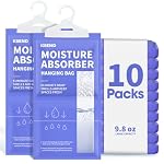 Moisture Absorber, 10 Pack Hanging, Unscented