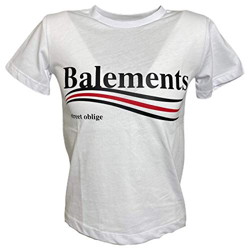 T-shirt blanc B33 Maglia Bimbo en pur coton imprimé haut de gamme