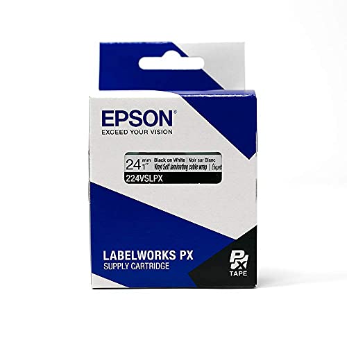 Labelworks 224VSLPX Tape Cartridge - Black On White Flexible And Durable Vinyl Self Laminating Overwrap Industrial Label Maker Tape thumb #4