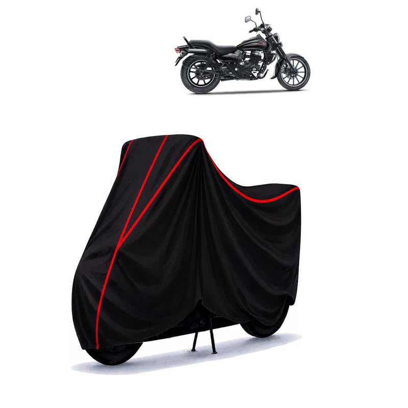 Image of Bajaj Avenger 400 BS6 Water Resistant Bike Cover for All Motorcycles & Rain | Heavy Duty Taffeta Fabric | UV Protection, Dustproof, Scratchproof | All Weather Two Wheeler Cover with Elastic Bottom