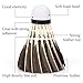 Chiffonade White/Brown Faux Feather Badminton Shuttlecocks – Lightweight Training Sport Badminton Balls with Foam Head for Training,Consistent Flight(Brown)
