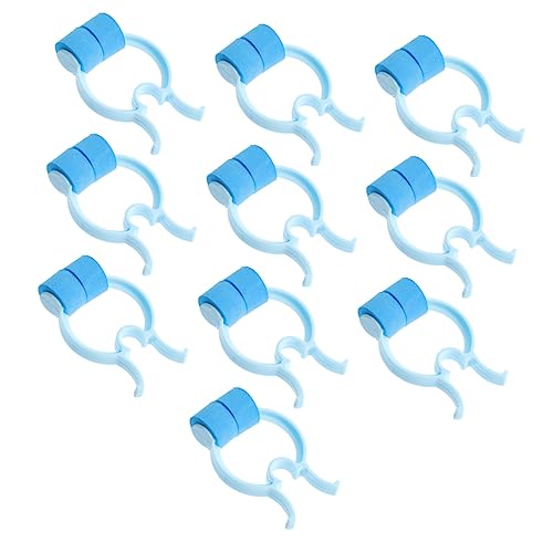 TOBBOMEY Clip Nasale Portatile Set da 10 Pezzi in Eva e Pom, Comoda Pinza per Naso per Sollevamento e Fissaggio, per Respirazione Facilitata Durante Lettura, TV e Pasti, Adatta a Tutti