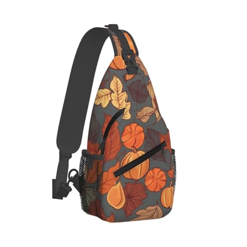 Mochila cruzada de pecho para hombre y mujer negra miniatura 2