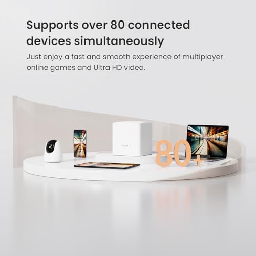 Image of Tenda Nova Mesh WiFi System MW5G - Covers up to 3500 sq.ft - AC1200 Whole Home WiFi Mesh System - Gigabit Mesh Router for 80 Devices - Dual-Band Mesh Network to Replace Router and Extender - 3-Pack