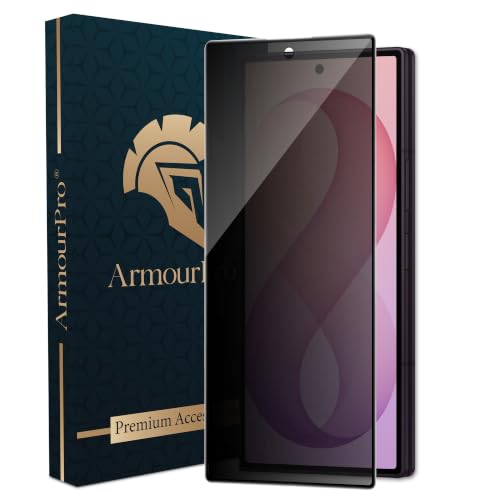 Image of ArmourPro Privacy Tempered Glass for Samsung Galaxy Z Fold 8 Ultra - Anti-Spy Anti Peeping Screen Protector, 9H Hardness, Edge-to-Edge Coverage, Ultra Thin, Bubble-Free Installation Kit | Black
